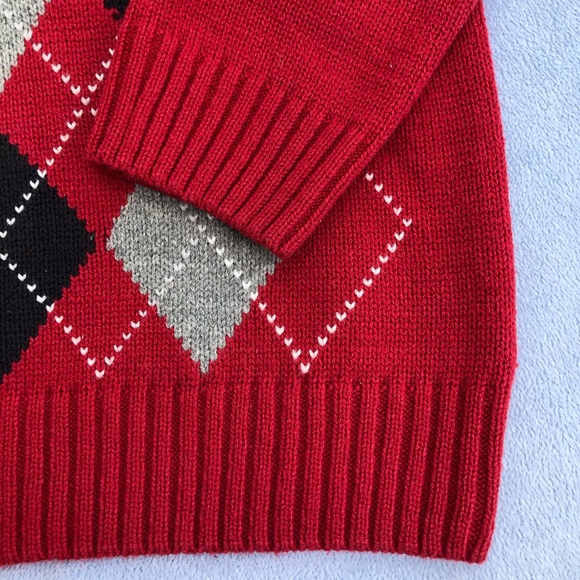 Thoughskins Boys Argyle Quarter Zip Sweater - Picture 5 of 6